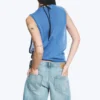 Gathered Tank Top – Blue Gathered Tank Top – Blue