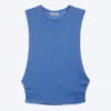 Gathered Tank Top – Blue Gathered Tank Top – Blue