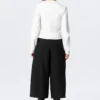 Gathered V-Neck Zip Top – White Gathered V-Neck Zip Top – White