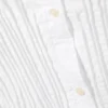 Gathered Waist Cotton Poplin Shirt – White Gathered Waist Cotton Poplin Shirt – White
