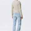 Genevieve Slim Structured Cotton Zip Jacket – Light Beige Genevieve Slim Structured Cotton Zip Jacket – Light Beige