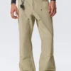Gia F Flared Workwear Trousers – Washed Beige Gia F Flared Workwear Trousers – Washed Beige