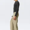 Gia F Flared Workwear Trousers – Washed Beige Gia F Flared Workwear Trousers – Washed Beige