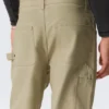 Gia F Flared Workwear Trousers – Washed Beige Gia F Flared Workwear Trousers – Washed Beige