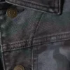 Gia F Relaxed Cotton Trucker Jacket – Navy Camo Gia F Relaxed Cotton Trucker Jacket – Navy Camo