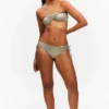 Glitter Halter Bikini Top – Glitter Khaki Green Glitter Halter Bikini Top – Glitter Khaki Green