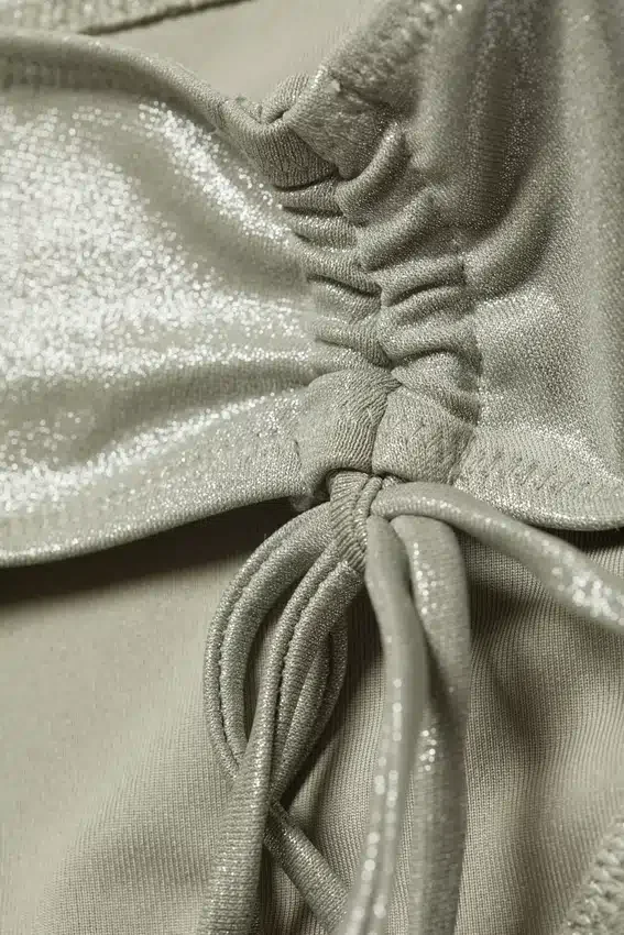 Glitter Tie-Side Bikini Bottoms – Glitter Khaki Green Glitter Tie-Side Bikini Bottoms – Glitter Khaki Green