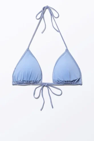 Glitter Triangle Bikini Top – Blue Glitter Glitter Triangle Bikini Top – Blue Glitter