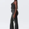 Glow Curve High Waisted Regular Flared Jeans – Black Web – Black Glow Curve High Waisted Regular Flared Jeans – Black Web – Black
