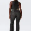 Glow Curve High Waisted Regular Flared Jeans – Black Web – Black Glow Curve High Waisted Regular Flared Jeans – Black Web – Black