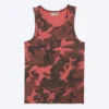Graphic Rib Tank Top – Red Camouflage Graphic Rib Tank Top – Red Camouflage