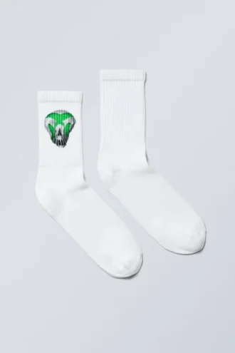 Graphic Sport Sock – Cyber Skull