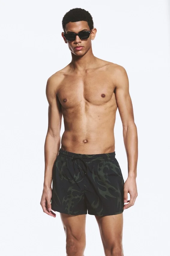 Graphic Swim Shorts – Black Graphic Swim Shorts – Black