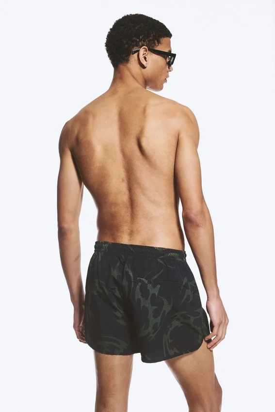 Graphic Swim Shorts – Black Graphic Swim Shorts – Black