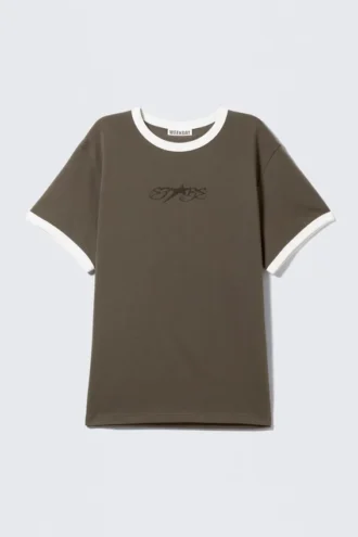 Graphic T-Shirt – Dark Grey – Stars