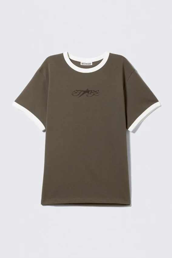 Graphic T-Shirt – Dark Grey – Stars Graphic T-Shirt – Dark Grey – Stars