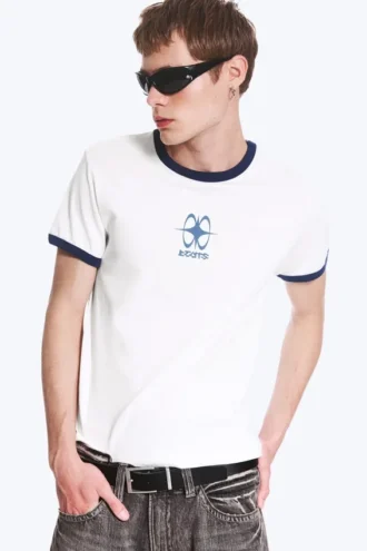 Graphic T-Shirt – White – Beats Print