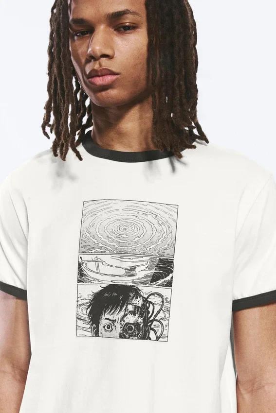 Graphic T-Shirt – White – Comic Page Graphic T-Shirt – White – Comic Page