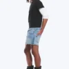 Gravity Short Mid Rise Loose Denim Shorts – Kimberley Blue – Light Blue Gravity Short Mid Rise Loose Denim Shorts – Kimberley Blue – Light Blue