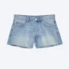 Gravity Short Mid Rise Loose Denim Shorts – Kimberley Blue – Light Blue Gravity Short Mid Rise Loose Denim Shorts – Kimberley Blue – Light Blue