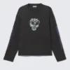 Great Boxy Graphic Long Sleeve T-Shirt – Black – Midnight Nightmare Great Boxy Graphic Long Sleeve T-Shirt – Black – Midnight Nightmare
