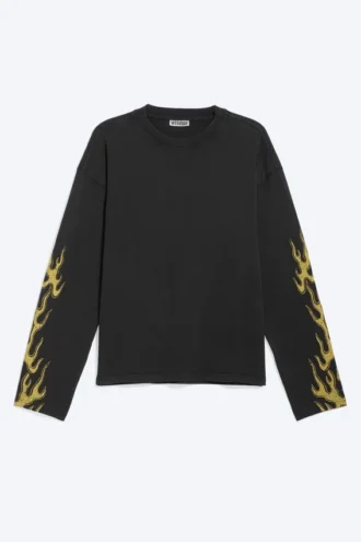 Great Boxy Graphic Long Sleeve T-Shirt – Black – Riftborn Great Boxy Graphic Long Sleeve T-Shirt – Black – Riftborn