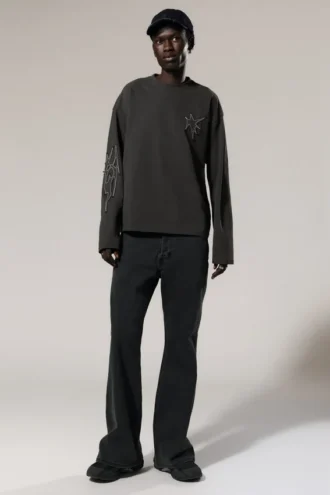 Great Boxy Graphic Long Sleeve T-Shirt – Dark Grey – Tristar Great Boxy Graphic Long Sleeve T-Shirt – Dark Grey – Tristar