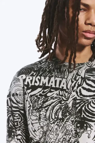 Great Boxy Graphic Long Sleeve T-Shirt – Dark Mole – Psychedelia Great Boxy Graphic Long Sleeve T-Shirt – Dark Mole – Psychedelia