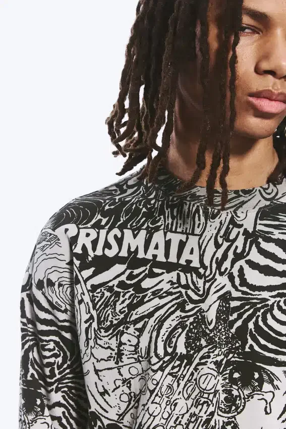 Great Boxy Graphic Long Sleeve T-Shirt – Dark Mole – Psychedelia Great Boxy Graphic Long Sleeve T-Shirt – Dark Mole – Psychedelia