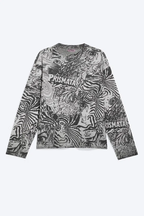 Great Boxy Graphic Long Sleeve T-Shirt – Dark Mole – Psychedelia Great Boxy Graphic Long Sleeve T-Shirt – Dark Mole – Psychedelia