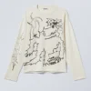Great Boxy Graphic Long Sleeve T-Shirt – Dusty White – Shaky Monster Great Boxy Graphic Long Sleeve T-Shirt – Dusty White – Shaky Monster