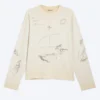 Great Boxy Graphic Long Sleeve T-Shirt – Light Dusty Mole – Sketch Great Boxy Graphic Long Sleeve T-Shirt – Light Dusty Mole – Sketch