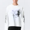 Great Boxy Graphic Long Sleeve T-Shirt – White – Airways Great Boxy Graphic Long Sleeve T-Shirt – White – Airways