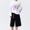 Great Boxy Graphic Long Sleeve T-Shirt – White – Rat Spray Great Boxy Graphic Long Sleeve T-Shirt – White – Rat Spray