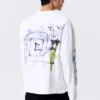 Great Boxy Graphic Long Sleeve T-Shirt – White – Rat Spray Great Boxy Graphic Long Sleeve T-Shirt – White – Rat Spray