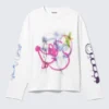 Great Boxy Graphic Long Sleeve T-Shirt – White – Rat Spray Great Boxy Graphic Long Sleeve T-Shirt – White – Rat Spray