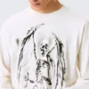 Great Boxy Graphic Long Sleeve T-Shirt – White – Skeleton Angel Great Boxy Graphic Long Sleeve T-Shirt – White – Skeleton Angel