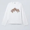 Great Boxy Graphic Long Sleeve T-Shirt – White – Stardust Great Boxy Graphic Long Sleeve T-Shirt – White – Stardust