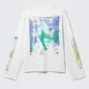 Great Boxy Graphic Long Sleeve T-Shirt – White – Surf Paint Great Boxy Graphic Long Sleeve T-Shirt – White – Surf Paint