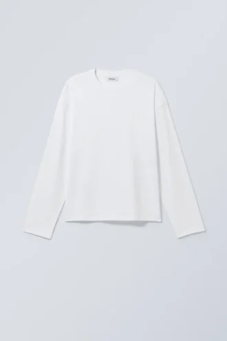 Great Boxy Long Sleeve T-Shirt – White