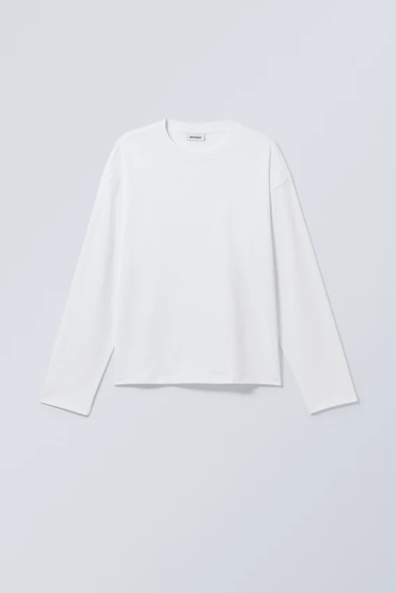 Great Boxy Long Sleeve T-Shirt – White Great Boxy Long Sleeve T-Shirt – White