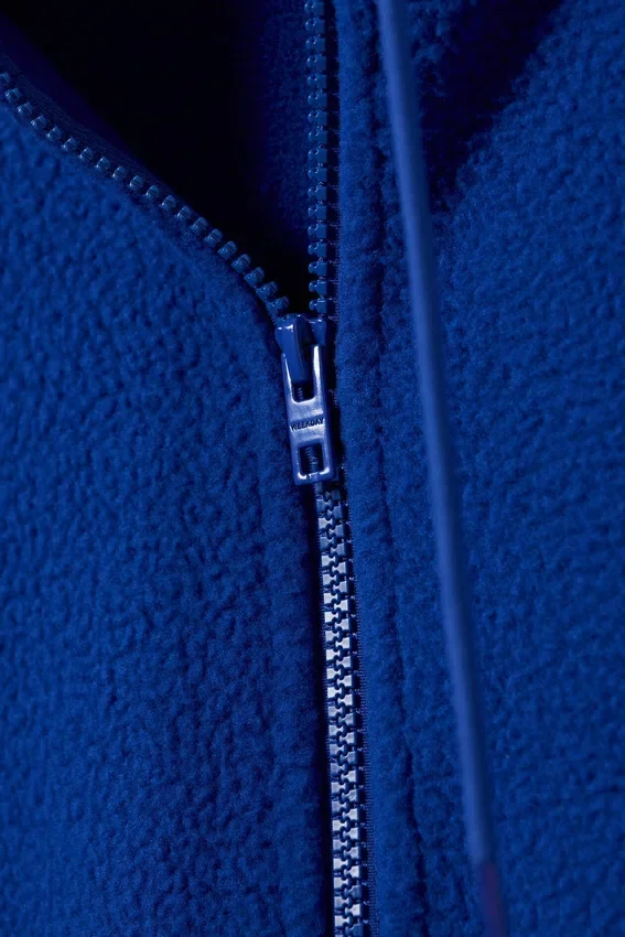 Half-Zip Fleece Hoodie – Bright Blue Half-Zip Fleece Hoodie – Bright Blue