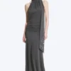 Halter Maxi Dress – Dark Grey Halter Maxi Dress – Dark Grey