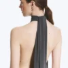 Halter Maxi Dress – Dark Grey Halter Maxi Dress – Dark Grey