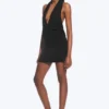 Halter Mini Dress – Black Halter Mini Dress – Black