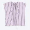 Halterneck Bandeau Top – Striped Lilac Halterneck Bandeau Top – Striped Lilac