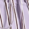 Halterneck Bandeau Top – Striped Lilac Halterneck Bandeau Top – Striped Lilac