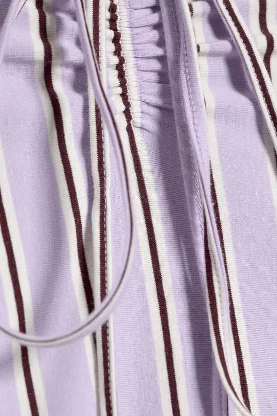 Halterneck Bandeau Top – Striped Lilac Halterneck Bandeau Top – Striped Lilac