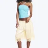 Halterneck Bandeau Top – White & Turquoise Stripes Halterneck Bandeau Top – White & Turquoise Stripes