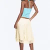 Halterneck Bandeau Top – White & Turquoise Stripes Halterneck Bandeau Top – White & Turquoise Stripes